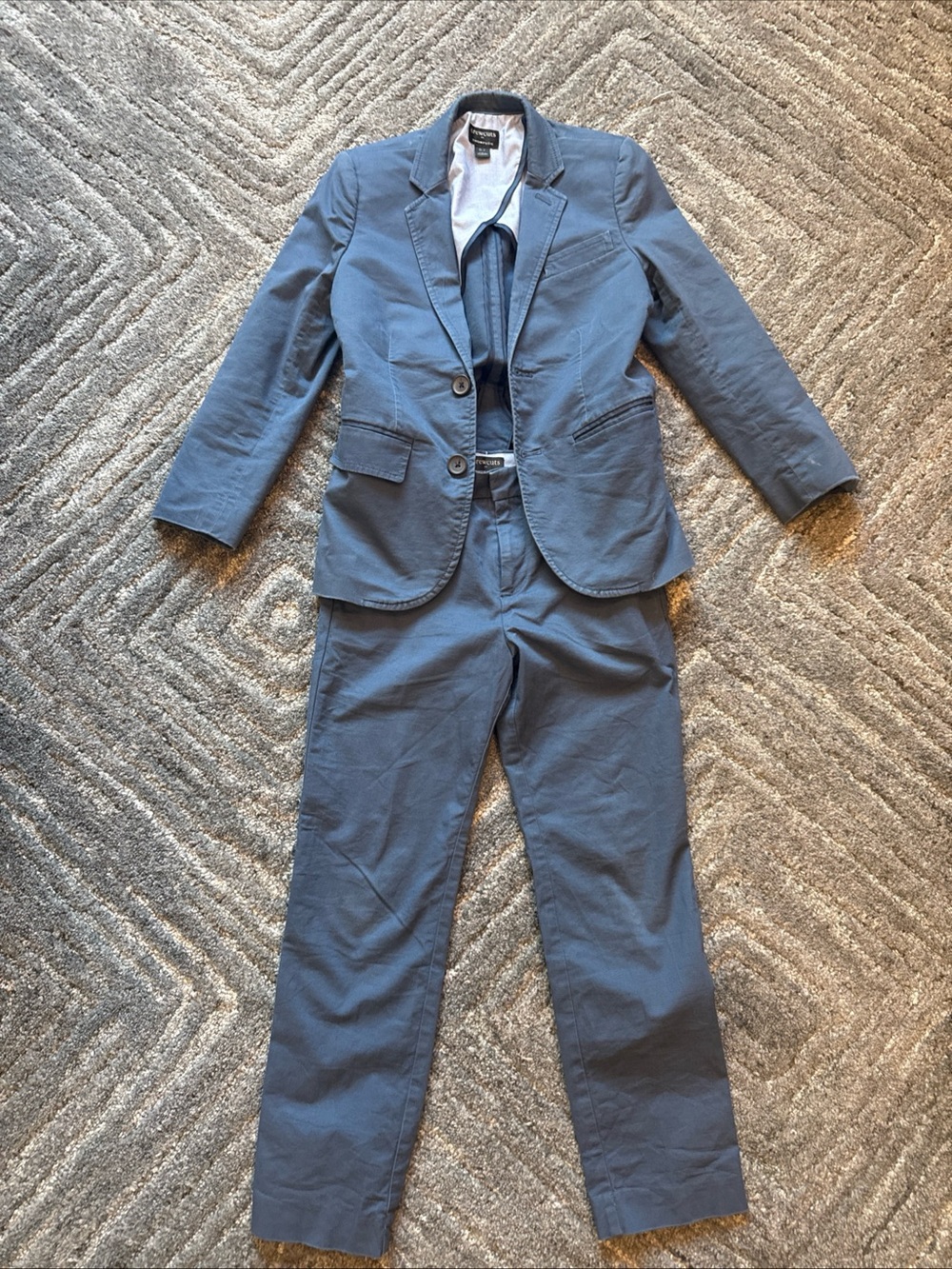J Crew Chino Boys Suit Jacket And Pants Size 6-7